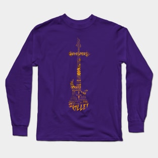 Typograpy Guitar Skillet Long Sleeve T-Shirt